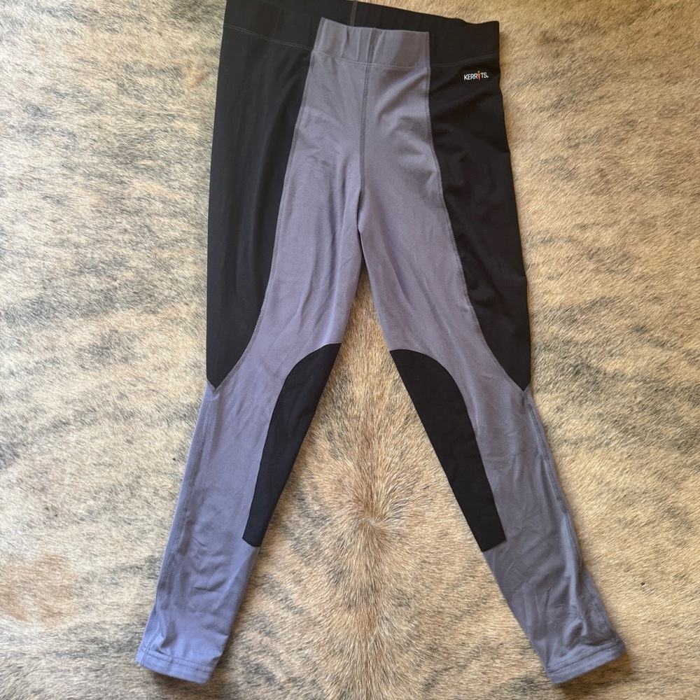 Kerrits Black and Gray Performance Leggings